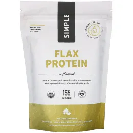 Sprout Living, Simple Flax Protein, Unflavored, 1 lb (454 g)