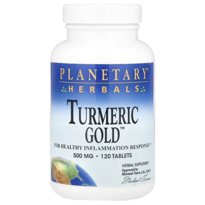 Planetary Herbals, Turmeric Gold™, 120 таблеток