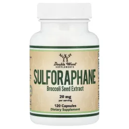 Double Wood Supplements, сульфорафан, 120 капсул (10 мг в 1 капсуле)