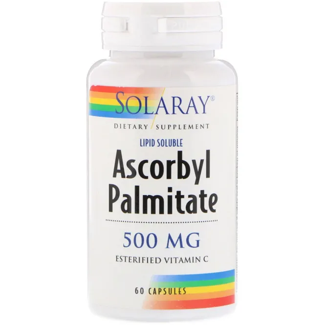 Solaray, Аскорбилпальмитат, 500 мг, 60 капсул