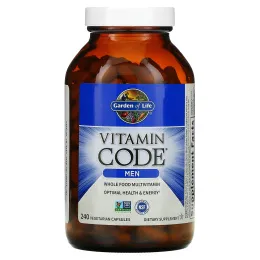 Garden of Life, Vitamin Code®, мультивитамины из цельных продуктов для мужчин, 240 вегетарианских капсул