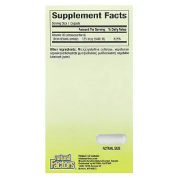 Natural Factors, Whole Earth & Sea, Веганский биоусиленный витамин D3, 5000 МЕ, 60 вегетарианских капсул