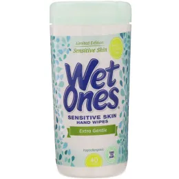 Wet Ones, Салфетки для рук для чувствительной кожи Extra Gentle, 40 салфеток