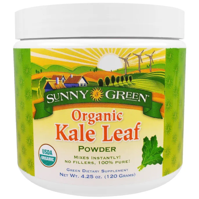 Sunny Green, Органический порошок из листьев капусты, 4.25 унции(120 г)