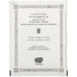 Whamisa, Organic Seeds, Hydrogel Mask, 1 Sheet