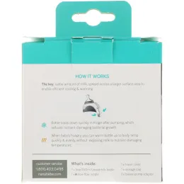 Nanobebe, Бутылочка для грудного молока, от 0 месяцев, серая, 1 шт., 5 унц. (150 мл)