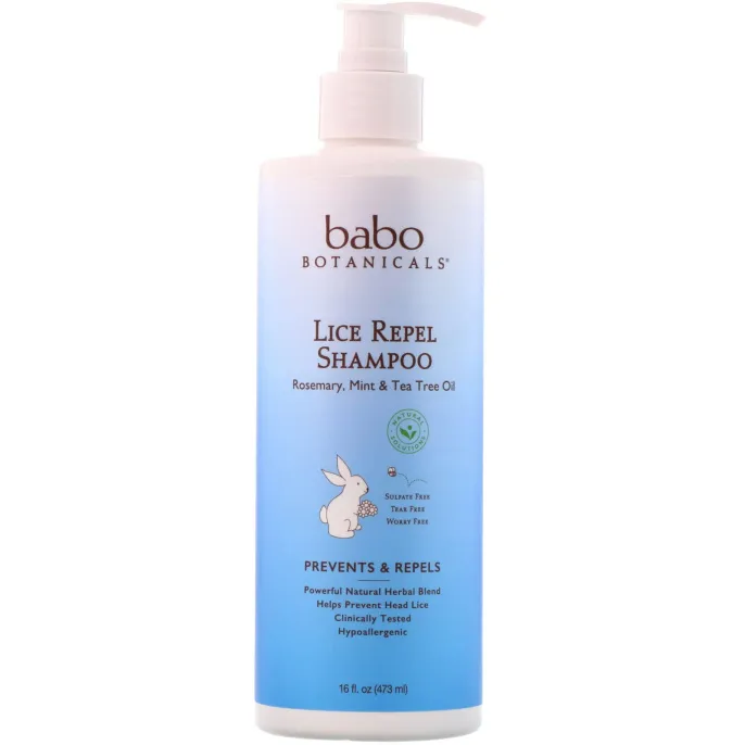 Babo Botanicals, Шампунь от вшей, 473 мл (16 oz)