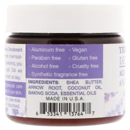 Tierra Mia Organics, Дезодорирующий крем, лаванда, 2 жидких унции (65 г)