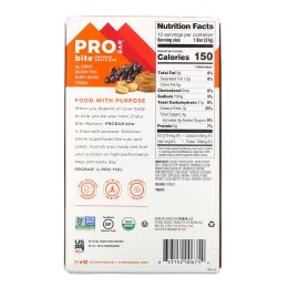 Pro Bar, Bite, Organic Snack Bar, Peanut Butter Chocolate Chip , 12 Bars, 1.3 oz (37 g) Each
