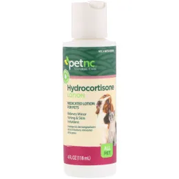 petnc NATURAL CARE, Естественный уход за животными, лосьон с гидрокортизоном, все домашние животные, 4 жидк. унц. (118 мл)
