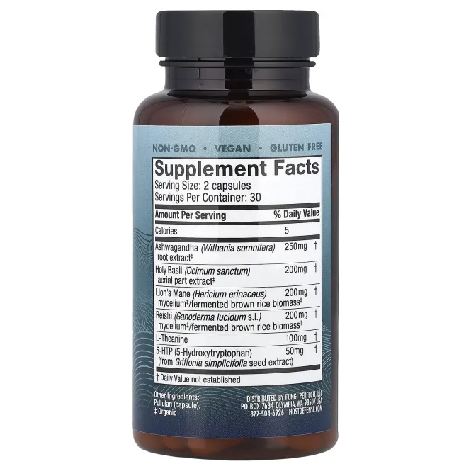 Host Defense, Mushrooms ™ Mycobenefits, Mood, 60 капсул