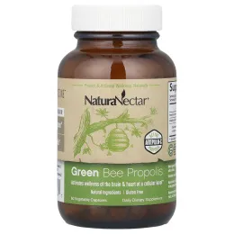 NaturaNectar, Green Bee Propolis, 60 вегетарианских капсул