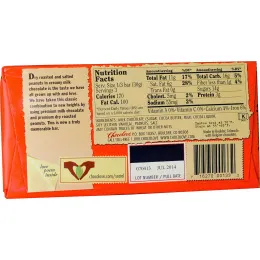 Chocolove, Соленый арахис в молочном шоколаде, 3.2 унции (90 г)