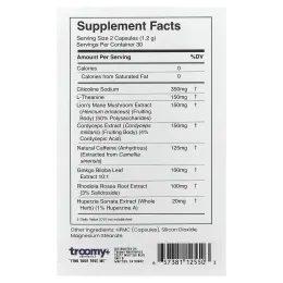 Troomy Nootropics, сила мозга, 60 капсул