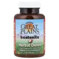 Yerba Prima, Средство детоксикации Бентонит + Травы, 60 капсул