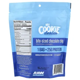 My Cookie Dealer Protein, небольшое количество протеинового печенья, со вкусом шоколадной крошки, 142 г (5 унций)