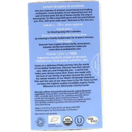 Pukka Herbs, Детокс с лимонным травяным чаем, без кофеина, 20 пакетиков травяного чая, 1,41 унц. (40 г)