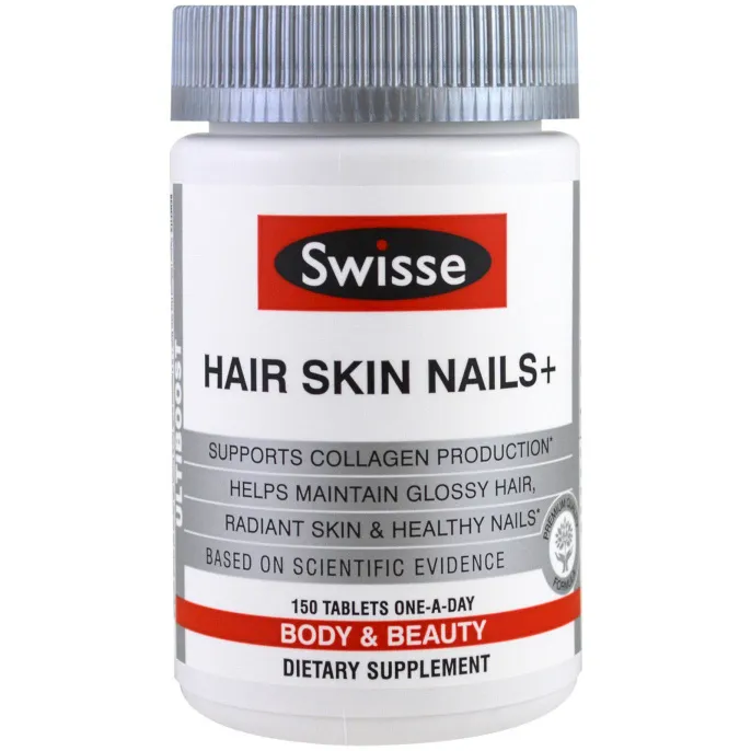Swisse, Волосы, кожа, ногти +, 150 таблеток