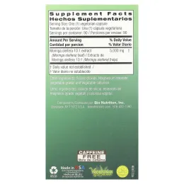 Bio Nutrition, Суперпродукт Моринга, 5000 мг, 90 растительных капсул