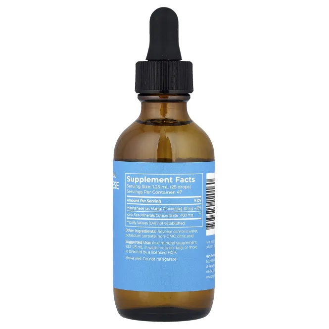 BodyBio, Жидкий минеральный марганец, 59 мл (2 жидк. Унции)