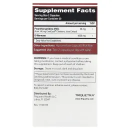 Triquetra Health, CranEaze®, экстракт клюквенного сока, 60 капсул