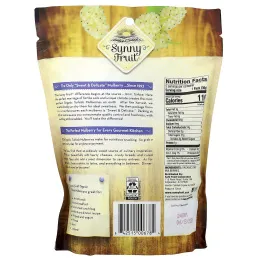 Sunny Fruit, органическая сушеная шелковица, 5 порционных пакетиков по 30 г (1,06 унции)