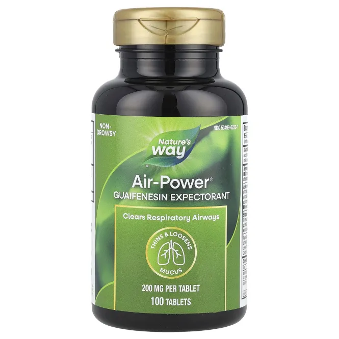 Nature's Way, «Сила воздуха», средство для дыхательных путей, 100 таблеток