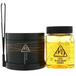 Neogen, Code 9, Gold Black Caviar Essence & Gold Tox Tightening Pack Kit, 1 Kit