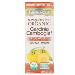 Purely Inspired, Organic Garcinia Cambogia +, 60 Easy-to-Swallow Veggie Tablets