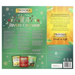 Twinings, чайный адвент-календарь, 48 чайных пакетиков, 97 г (3,42 унции)