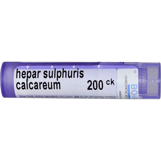 Boiron, Single Remedies, Известковая серная печень, 200CK, прибл. 80 гранул