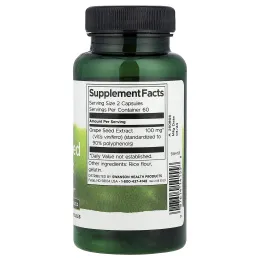 Swanson, Экстракт виноградных косточек, 50 мг, 120 капсул