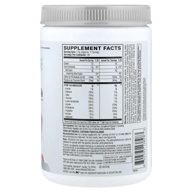 XTEND, EAA, со вкусом арбуза, 308 г (10,9 унции)