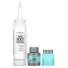 L'Oreal, Комплект для окрашивания корней за 10 минут Root Rescue, оттенок 7 темный блонд, на 1 применение