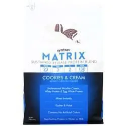 Syntrax, Matrix 5.0 - Белок с замедленным высвобождением Печенье и сливки 5 фунтов