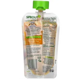 Sprout Organic, Детское питание, для детей от 8 месяцев, абрикосы с курицей, 4 унции (113 г)