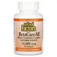 Natural Factors, BetaCareAll, 25 000 МЕ, 90 желатиновых капсул