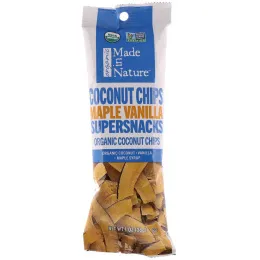 Made in Nature, Organic Coconut Chips, Maple Vanilla Supersnacks, 10 Pack, 1 oz (28 g) Each