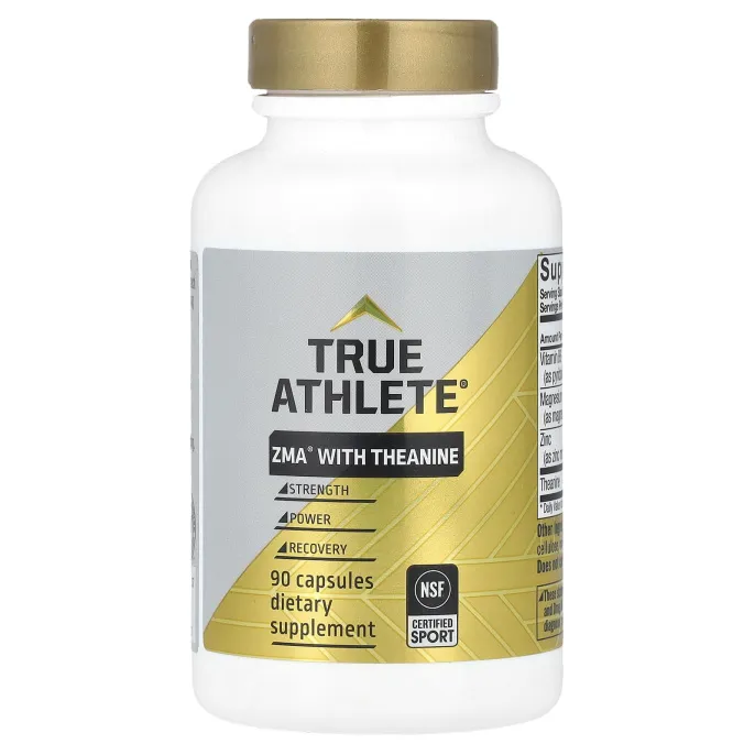 True Athlete, ZMA® с теанином, 90 капсул