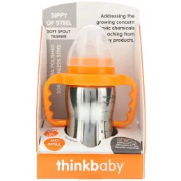 Think, Thinkbaby, стальная кружка, Stage C, 9 унций (260 мл)