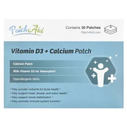 PatchAid, Патчи с витамином D3 и кальцием, 30 шт.