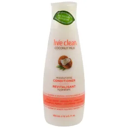 Live Clean, Увлажняющий кондиционер, кокосовое молочко, 12 унций (350 мл)