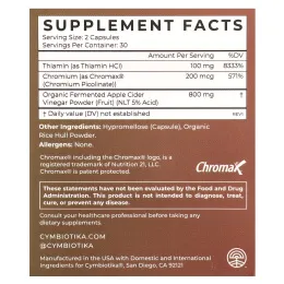 Cymbiotika, яблочный уксус, 60 капсул