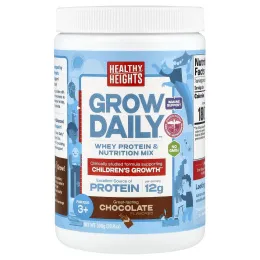 Healthy Heights, Grow Daily, смесь сывороточного протеина и питательного продукта, для детей от 3 лет, шоколад, 308 г (10,9 унции)
