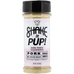 Shake it Pup, Приправы к корму для питомцев, бульон из свинины, 3 унции (85 г)