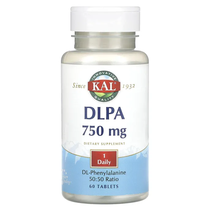 KAL, DLPA (DL-фенилаланин), 750 мг, 60 таблеток