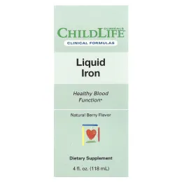 Childlife Clinicals, жидкое железо, с натуральным ягодным вкусом, 118 мл (4 жидк. унции)
