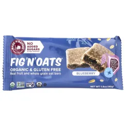 Made in Nature, Fig 'N' Oats®, голубика, 5 батончиков в индивидуальной упаковке, 40 г (1,4 унции) каждый