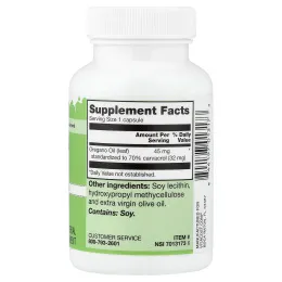 Vitacost, Oregano Oil, 45 mg, 60 Capsules