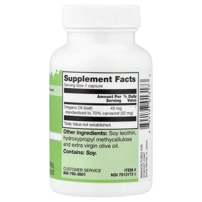 Vitacost, Oregano Oil, 45 mg, 60 Capsules